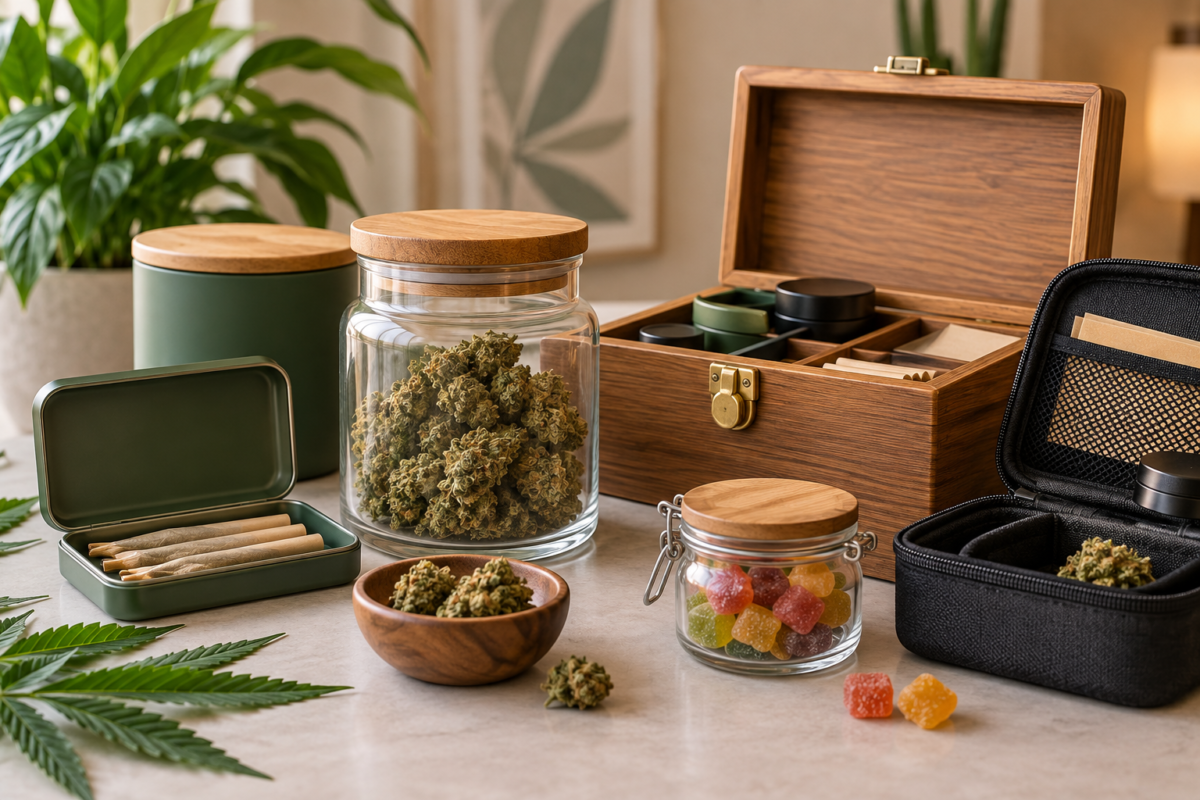 Cannabis storage products for secure, discreet, and organized storage