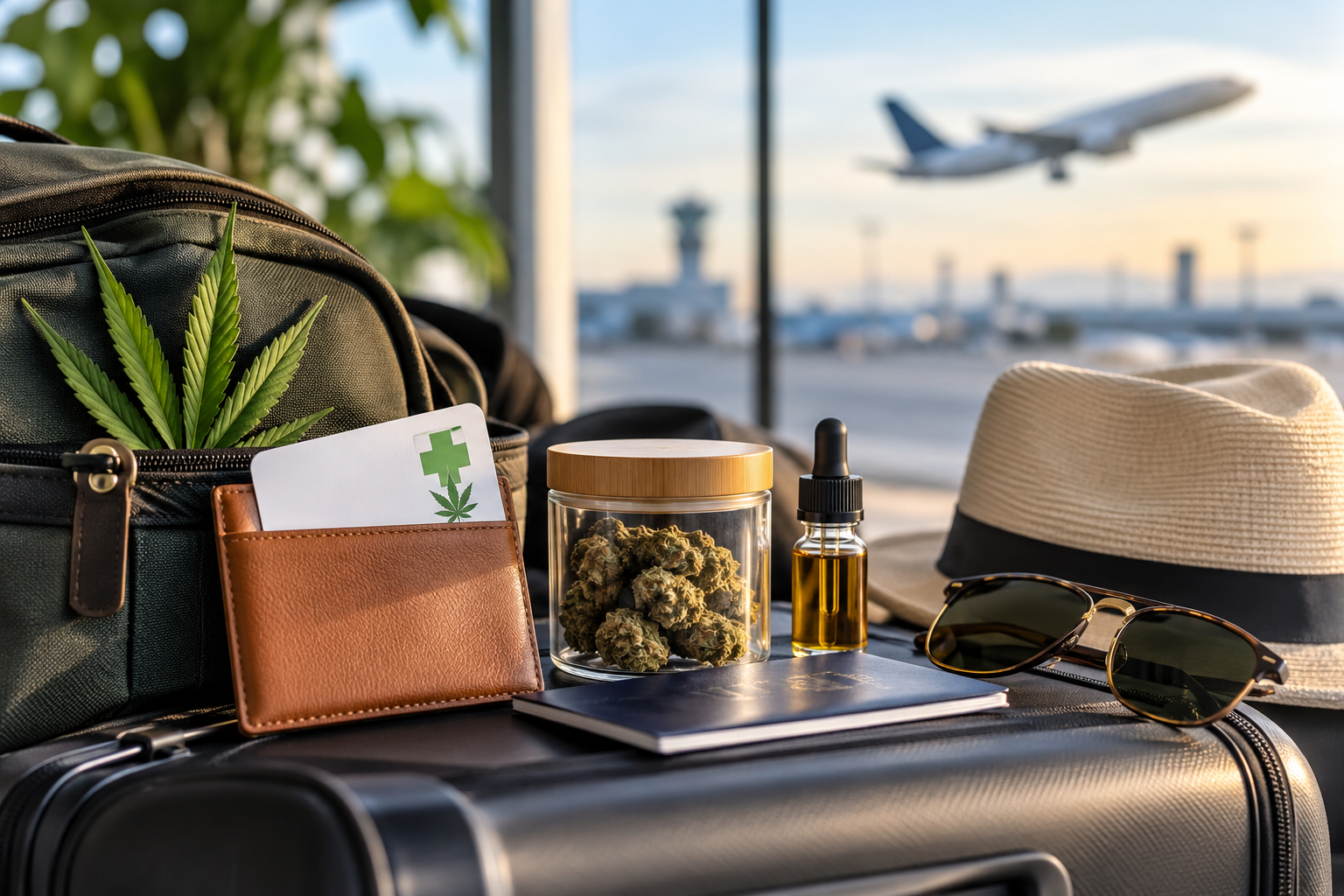 Traveling With a Medical Marijuana Card safely with cannabis travel essentials