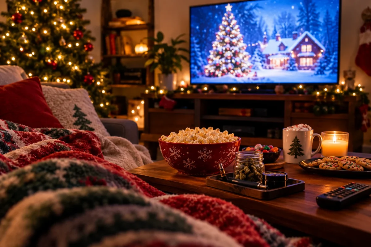 Stoner Holiday Movies and a cozy Christmas movie night